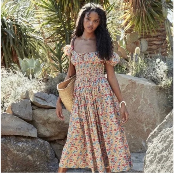 Doen Dresses & Skirts - Do not buy - ISO Doen Quinn Dress Poppy and Daisy Liberty print size M